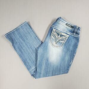 Vigoss The Dallas Slim Boot Jeans Y2K Womens Size 14 Length 33